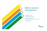 Métro service disruptions - STM©tro service disruptions ... Delhi Guangzhou Hong Kong Shanghai ... PPT - Metro Service Disruption1.ppt [Mode de compatibilité] Author: gaudy