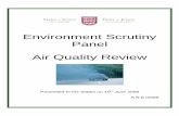 Environment Scrutiny Panel Air Quality Revie - Air Quality... · Environment Scrutiny Panel Air Quality Review ... including proposals for monitoring and publishing levels of local