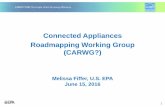 Connected Appliances Roadmapping Working Group June 15... · 1 Connected Appliances Roadmapping Working Group (CARWG?) Melissa Fiffer, U.S. EPA June 15, 2016