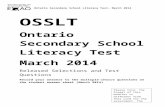 OSSLT, Sample Assessment Booklet: WordQ, 2014 · Web viewConcentrating better with music or television playing in the background. 3. Choose the option that best combines the following