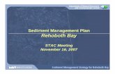 Sediment Management Plan Rehoboth Bay - … of Natural Resources and Environmental Control Sediment Management Strategy for Rehoboth Bay Sediment Management Plan Rehoboth Bay STAC