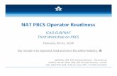 NAT PBCS Operator Readiness - International Civil Aviation ... Meetings Seminars and Workshops... · Jeff Miller, IATA, SFO, Assistant Director –The Americas Anthony Van Der Veldt,