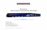 Fovea Remote Control Guide - calibreuk.comcalibreuk.com/documents/vxl/Fovea Remote Control Guide V2.1.pdf · Fovea Remote Control Guide ... Unlocked Keypad Preset 1 3G-SDI 1 C-YPbPr