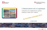L’Observatoire de la Logistique - cimalsa.cat · L’Observatoire de la Logistique Indicateurs de compétitivité du système logistique catalan (10ème édition) Juillet 2015