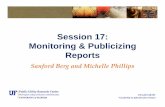 Session 17: Monitoring & Publicizing Reports and Future Customers ... Address realities of moving towards cost ... Session 17 Monitoring and Publicizing Performance.ppt ...