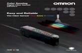 Easy and Reliable - OMRON – Automação Industrial | Brasil · E3X-DAC-S Color Sensing Digital Fiber Sensor Easy and Reliable The Fiber Sensor That Sees in Color Color Sensing
