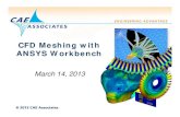 CFD Meshing 031213 - ANSYS Consultants and Engineers Meshing with ANSYS W kb hANSYS Workbench ... â€” Sweep is the default Workbench meshing approach if a body cannot be sweptSweep