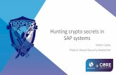 Hunting crypto secrets in SAP systems - … Note for CommonCryptoLib 8 (SAPCRYPTOLIB) - SAP Note 1848999. CommonCryptoLib use cases ... •TPM on Linux •INT or FALLBACK on Linux