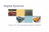 Digital Logic Design - UNC Charlottesjkuyath/ELET3132/ExampleDesign.pdf · • Design a Sequence Detector: – Implement the design as a Finite State Machine ... FSM Design Steps