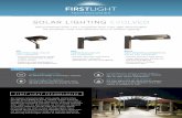 SOLAR LIGHTING EVOLVED - First Light Technologies · Self-Contained Solar LED Luminaires from First Light Technologies: ... INTELLIGENT CONTROLS Designed and ... First Light Solar