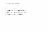 2011 Year-End Securities Law Compendium · 2011 Year-End Securities Law Compendium . i TABLE OF CONTENTS Page PREFACE ...