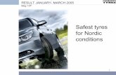Safest tyres for Nordic conditions€¦ ·  · 2015-11-23• summer tyre season peak in Nordic countries delayed to the second quarter ... • acquisition of Andel Export-Import