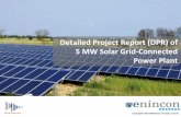 Detailed Project Report (DPR) of 5 MW Solar Grid … · Detailed project report (DPR) of 5 MW Solar Grid-connected Power Plant Contents ... - RETScreen, METEONORM, PVSYST V5.72