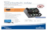 139946 49P11 843 SureSwitch SpecSheet - Amazon S3 · ™ relay Benefits † 5x contactor life † Sealed relay to keep out ants and debris † Microprocessor control nearly eliminates