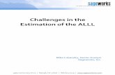 Challenges in the Estimation of the ALLL · Challenges in the Estimation of the ALLL ... (FAS 5) reserves, ... are three steps institutions must take to adequately calculate the pooled