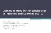 Getting Started in the Scholarship of Teaching and ... · Getting Started in the Scholarship ... case study, narrative, ... International Society for the Scholarship of Teaching and