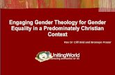 Engaging Gender Theology for Gender Equality in a ...devpolicy.org/2017-Australasian-Aid-Conference/Presentations/Panel...Engaging Gender Theology for Gender Equality in a Predominately