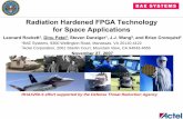 Radiation Hardened FPGA Technology for Space … · Radiation Hardened FPGA Technology for Space Applications Leonard Rockett1, Dinu Patel1,Steven Danziger1, ... • ONO technology