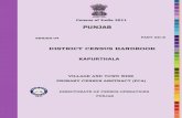 PUNJAB - 2011 Census of India SERIES-04 PART XII-B DISTRICT CENSUS HANDBOOK KAPURTHALA VILLAGE AND TOWN WISE PRIMARY CENSUS ABSTRACT (PCA) DIRECTORATE OF CENSUS OPERATIONS ... CENSUS