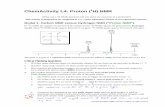 ChemActivity L4: Proton (1H) NMR - Drew University · ChemActivity L4: Proton (1H) NMR 299 Memorization Task L4.2: Finding NMR Equivalent H’s using Symmetry Our rules for finding