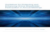 Guidelines for Protecting and Enhancing Online … for Protecting and Enhancing Online Shareholder Participation in Annual Meetings The Best Practices Working Group for Online Shareholder