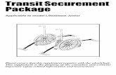 Transit Securement Package - Pride Mobility Securement Package Applicable to model Litestream Junior Please ensure that this supplemen t remains with the wheelchair. This supplement