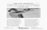 jazz.tulane.edujazz.tulane.edu/sites/default/files/jazz/docs/jazz_archivist/Jazz... · THE JAZZ ARCHIVIST A ... clarinetist Willie Humphrey only months before my arrival in New Orleans