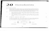 Electrochemistry - Winonacourse1.winona.edu/jfranz/Assign/Chapter 20.pdfElectrochemistry Ni 2+(aq) ... 20.2 (a) If a Zn(s) strip was placed in a CdS04(aq) ... other half reaction is