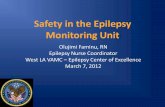 SAFETY IN THE EPILEPSY MONITORING UNIT · Safety in the Epilepsy Monitoring Unit ... Video EEG Monitoring (VEM) •Continuous recording of behavior ... Patient Room . EMU Environment: