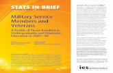 STATS IN BRIEF Under the “new GI Bill,”nces.ed.gov/pubs2011/2011163.pdfThese changes have generated new inter-est in military students (Cook and Kim 2009; National Survey of Student