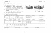 G9SA Safety Relay Unit Data Sheetwebddigital.com/fabricantes\omron\pdf\seguridad\G9SA.pdf · G9SA 2 Safety Relay Unit The G9SA Series Offers a Complete Line of Compact Units H Several