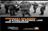 OrDINArY SOLDIErS: A STUDY IN ETHICS, LAw, AND LEADErSHIp Content... · a study in ethics, law, and leadership ... ordinary soldiers: a study in ethics, law, and leadership ... dr.
