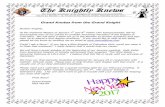 The Knightly Knews - Knights of Columbus 893 2017 Newsletter(4).pdf · The Knightly Knews ... by Scott Kerr Our annual One Rose ... Coats for Kids $ 660.00 $ 660.00 $ 500.00 Convention
