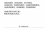 Service Manual S520,S750, S820, S900 - Diagramas  · PDF filei9100, s520, s750, s820, s820d, s820mg, s830d, s900, s9000 service manual canon