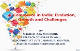 E-Commerce in India: Evolution, Growth and ChallengesAPHRDI/2017/5_May/E... · E-Commerce in India: Evolution, Growth and Challenges BY ... Bookmyshow, Zomato Etc •Poor ... •Indian