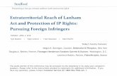Extraterritorial Reach of Lanham Act and Protection of IP Rights: Pursuing Foreign ...media.straffordpub.com/products/extraterritorial-reach... ·  · 2018-04-03If you have not printed