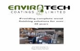 Providing complete wood finishing solutions for over 20 …envirotechcoatings.com/documents/EnvirotechCataloguev1.1.pdf · Providing complete wood finishing solutions for over 20