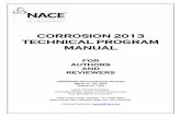 CORROSION 2013 TECHNICAL PROGRAM MANUAL - …events.nace.org/conferences/c2013/images_author/... ·  · 2012-05-25CORROSION 2013 TECHNICAL PROGRAM MANUAL FOR AUTHORS AND ... Unified