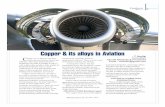 Copper & its alloys in Aviationmetalworld.co.in/Newsletter/2017/oct17/feature.pdf ·  · 2017-10-17with certain other metals to fully ... Major alloys of copper in use today and
