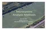 Microcystins Analysis Methods - US EPA Analysis Methods April 28, 2016 ... -Less expensive than mass spectrometry. ... – USEPA Method 544