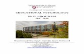 EDUCATIONAL PSYCHOLOGY Ph.D. PROGRAM · Educational psychology is the study of how humans learn and retain knowledge, primarily in educational settings like classrooms. This includes