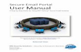 Secure Email Portal User Manual - KRS€¦ · The KRS Secure Email Portal User Manual outlines clear, ... IDs, KRS PINs, or any ... access your Portal email account. Important Note!