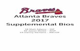 Atlanta Braves 2017 Supplemental Bios - MLB.commlb.mlb.com/documents/6/7/8/234016678/2017_Supp._Bios_d7p1oz41… · Atlanta Braves 2017 Supplemental Bios 18 Matt Adams - INF 30 Jason