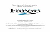 Floodproof Construction Requirements - Fargofiles.cityoffargo.com/content... · Floodproof Construction Requirements ... Foundation wall sections showing required construction details