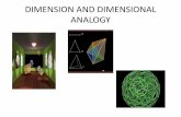 DIMENSION AND DIMENSIONAL ANALOGY - … AND DIMENSIONAL...adventure set in a two-dimensional plane world, populated by a hierarchical society of regular geometrical figures (criminals