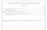 DVB-T USB TV Stick Installation Manual - …kworld.server261.com/kworld/manual/manual_install/DVB...1 DVB-T USB TV Stick Installation Manual Contents V1.0 Chapter 1 : DVB-T USB TV