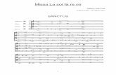 Missa La sol fa re mi - gianlucaboari.net · 1 Missa La sol fa re mi Josquin Des Prez (1450 to 1455 – 27 August 1521) SANCTUS