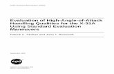 Evaluation of High-Angle-of-Attack Handling … flight at high angles of attack (AOAs) provides a modern fighter aircraft with the ... Evaluation of High-Angle-of-Attack Handling Qualities