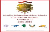 McAllen Independent School District Curriculum Bulletin ...mws.mcallenisd.net/_pdfs/curriculum/2009-2010 bulletin (2).pdf · McAllen Independent School District Curriculum Bulletin