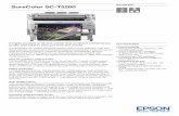 DATASHEET SureColor SC-T5200 - Kulbert · SureColor SC-T5200 DATASHEET A highly productive 36-inch printer that combines performance, quality and value to save you time and money